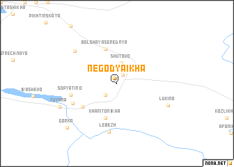 map of Negodyaikha