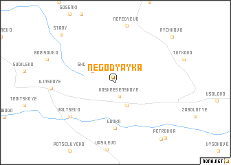 map of Negodyayka