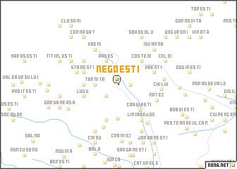 map of Negoeşti