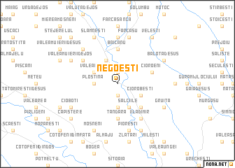 map of Negoeşti