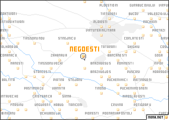 map of Negoeşti