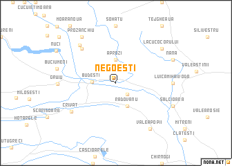 map of Negoeşti