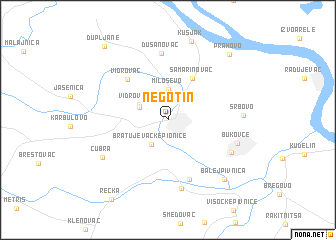 map of Negotin