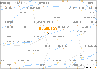 map of Negovtsy