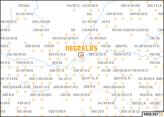 map of Negrelos