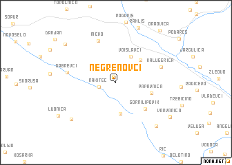 map of Negrenovci