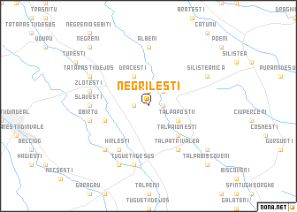 map of Negrileşti