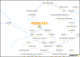 map of Negrileşti