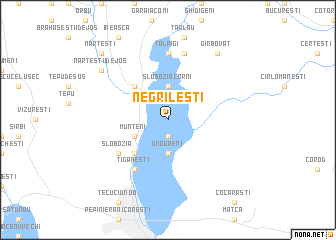 map of Negrileşti