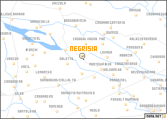 Negrisia (Italy) map - nona.net