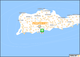 map of Negro Bay