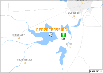 map of Negro Crossing