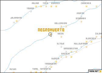 map of Negromuerto