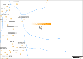 map of Negro Pampa