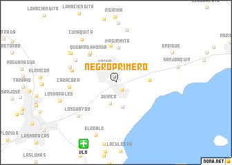 map of Negro Primero