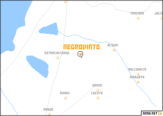 map of Negro Vinto