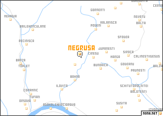 map of Negruşa