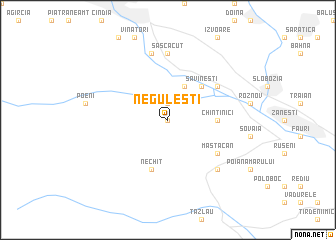 map of Neguleşti