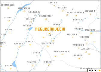 map of Negurenii Vechi