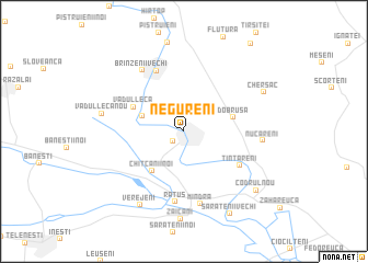 map of Negureni