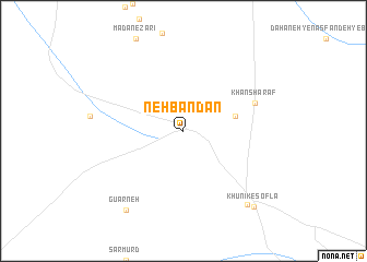 map of Nehbandān