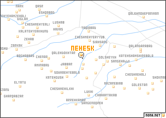 map of Nehesk