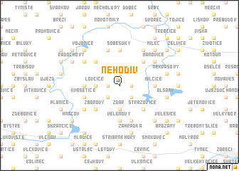 map of Nehodiv