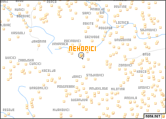 map of Nehorići