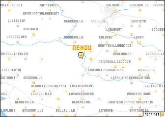 map of Néhou