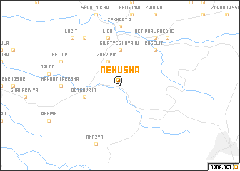 map of Neẖusha