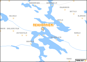 map of Nehvonniemi