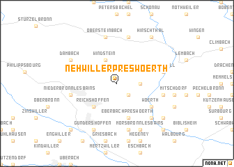 map of Nehwiller-près-Woerth