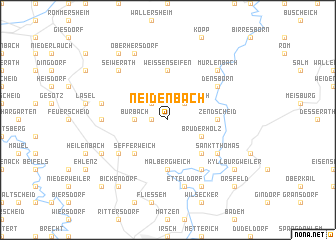 map of Neidenbach