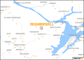 map of Neighbors Mill