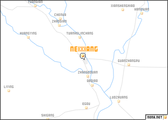 map of Neixiang
