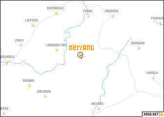 map of Neiyang
