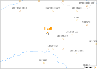 map of Nejí