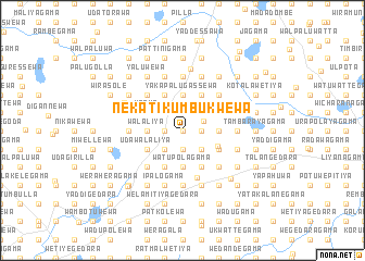 map of Nekati Kumbukwewa