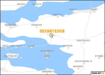 map of Nekhayevka