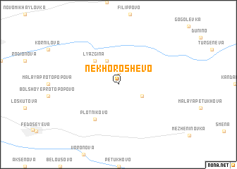 map of Nekhoroshevo