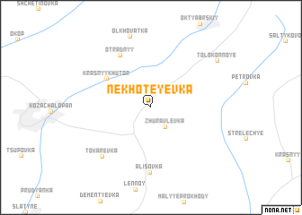 map of Nekhoteyevka