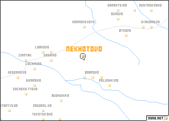 map of Nekhotovo