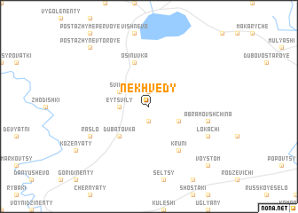 map of Nekhvedy