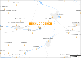 map of Nekhvoroshch