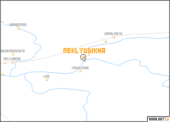 map of Neklyudikha