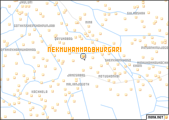 map of Nek Muhammad Bhurgari