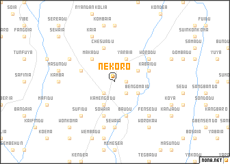 map of Nekoro