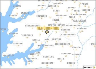 map of Nékoumanou