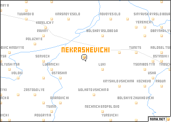 map of Nekrashevichi