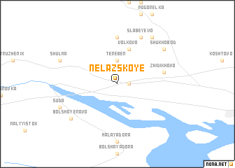 map of Nelazskoye